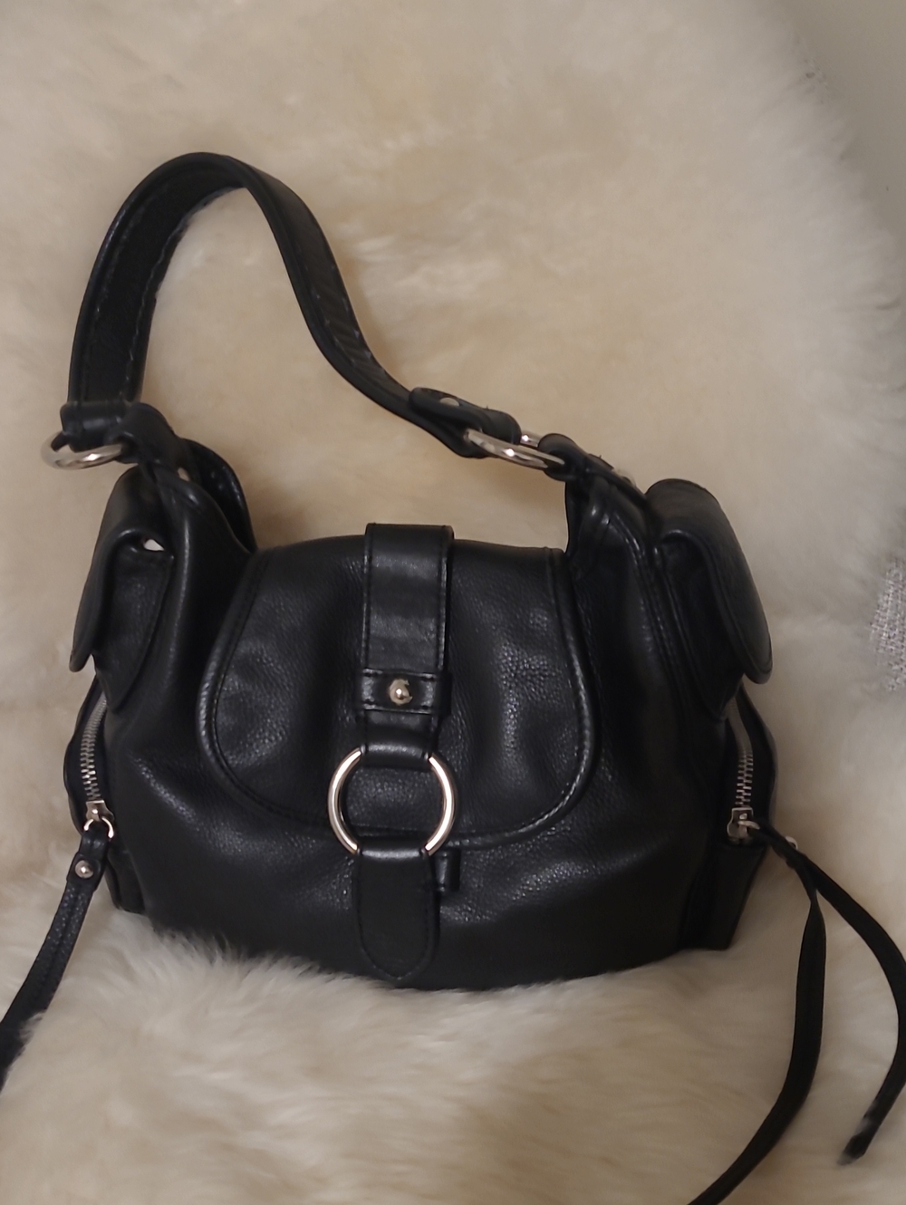 Banana Republic Black Leather Shoulder Bag
